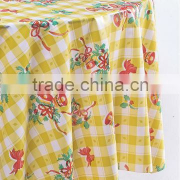 Xmas design Vinyl table cloth / vinyl oilcloth tablecloths / christmas table cloth