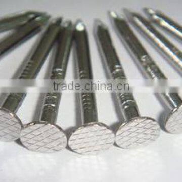 Flat head smooth shank galvanized loose nail