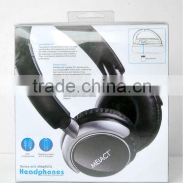 SD Card wireless Headphone Stereo Mp3 Player from TF Card with FM radio