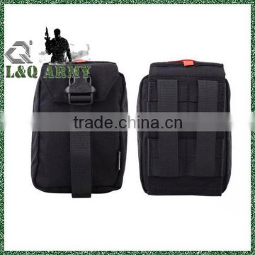 Tactical Military Outdoor Molle Belt Medical First Aid Pouch Bag Black