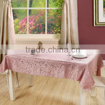 2016 hot sale high quality round polyester jacquard table cloth for wedding banquet