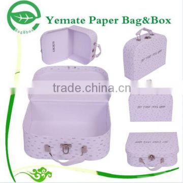 printed retail eco-friendly white paper cardboard recycled packaging box suitcase