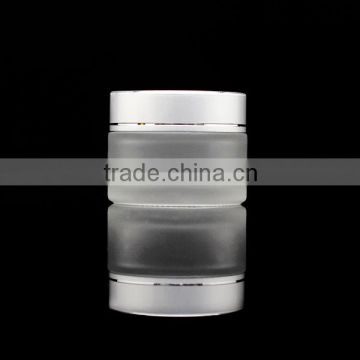 30g glass cream jar with fancy alumininum lid for sale