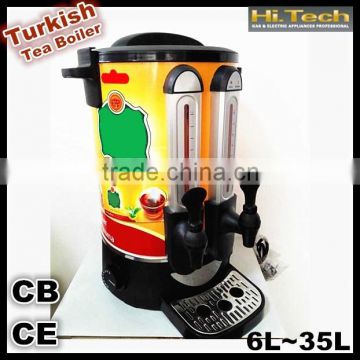 Two tap turkish stainless steel tea boiler water boiler tea urn tea maker 6-35 Liters