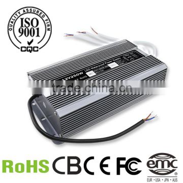 Hot sale high power 250W 24V 10A output waterproof led switch power supply with Aluminium shell
