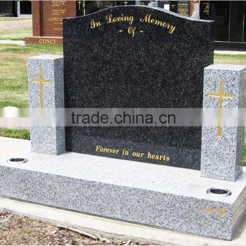 new zealand style granite tombstone