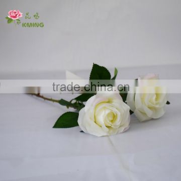 yiwu artificial flower export single stem rose flower with scented for festival