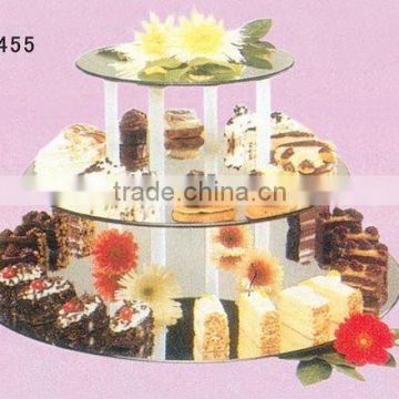 High quality Mini 3-tiered crystal cake stands for weeding cakes