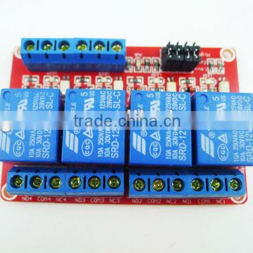 DC 12V 4-Channel 4-CH Relay Module with Optocoupler H/L Level Triger for Arduino