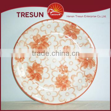 Handpainted cheap round and square dinner plates, dessert plates, cheap bulk dinner plates, and oval plates