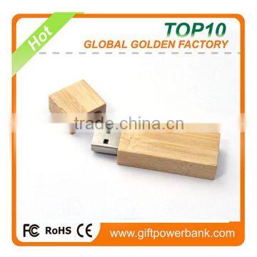 Promotional wooden rectangle 8gb 16gb USB flash drive for gift