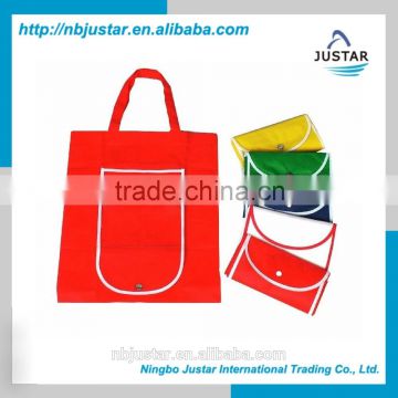 Factory Direct Customized Promotional Non-woven Foldable Storage Shopping Bag with Simple Design