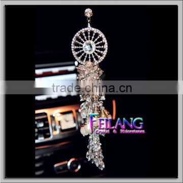 Dream Catcher With Feather Wall Hanging Crystal METAL Decoration Ornament