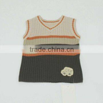 TYCH017 children's arcylic sweater waistcoat 7GG