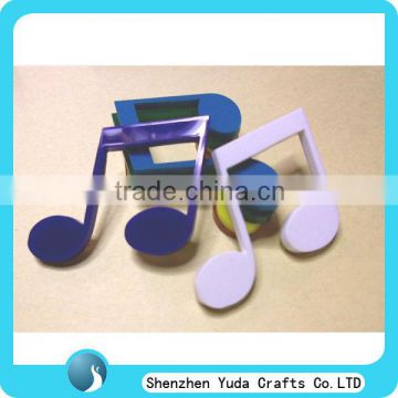 custom made colored acrylic shapes, laser cutting plexiglass note shapes