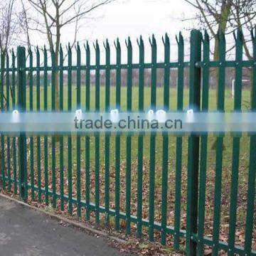 Zhenhong fence factory hot sale Economy security palisade steel fence for Garden