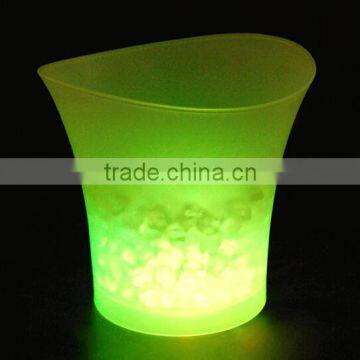 luxurious but cheap plastic PP led illuminated ice bucket for beer promotion