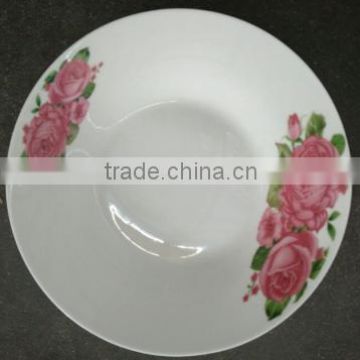 White Porcelain Plates For Restaurant, High Quality Ceramic plates soup plate