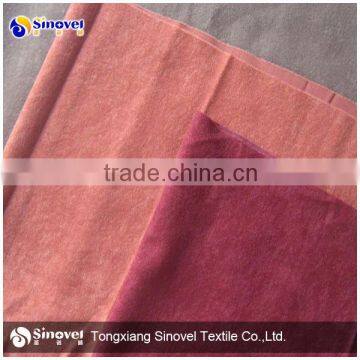 100% polyester speckled Velvet fabric / Alboa / Tricot velboa