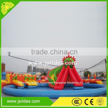 commercial above ground water park inflatable for children / adult inflatable water park games for party