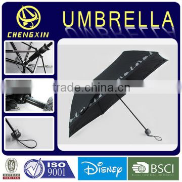 manual open mouse printed rain and sun folding umbrella