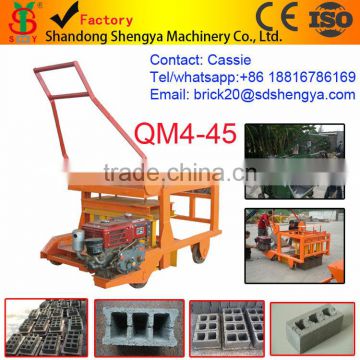 Price for QM4-45 concrete egg laying diesel engine machines production line China supplier