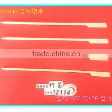 best sell natural high quality disposable bamboo flat skewer for BBQ