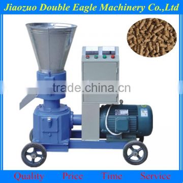 small flat die poultry animal feed pellet manufacturing machine/poultry feed making machine