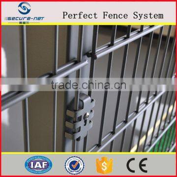 china supplier decorative galvanized welded double wire fence/ twin wire mesh fence
