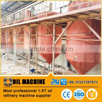 1-5TPD crude cooking oil refinery machine, vegetable oil refine machinery