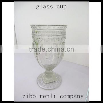 Home Party Beer Wine Mug Clear Glass Decorative Glass Cup