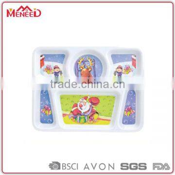 Funny chips serving Christmas sectional cup holder tray