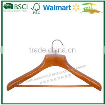 Top quality luxury wooden clothes hanger coat hanger CP0212-CH