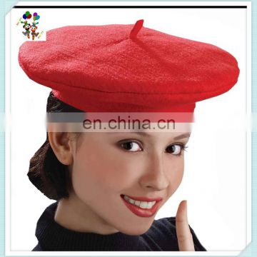 Mime Party Fancy Dress Costume Red Felt Beret Hats HPC-0277