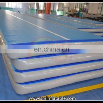 Factory price inflatable air mat, gym floor mat, inflatable sport blue mat