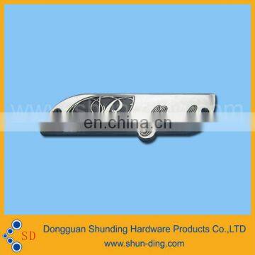 2 holes New 2015 aluminum leaf shaped labels