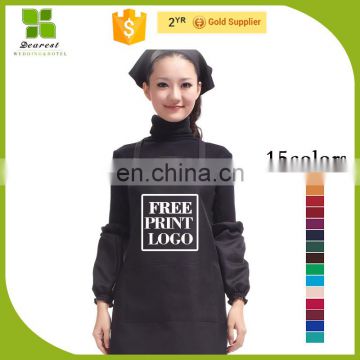2017 most popular restaurant apron with pocket made in China