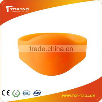 Logo Printed Waterproof Silicone RFID wristband color changing