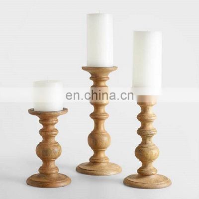 wooden candle holder for wedding