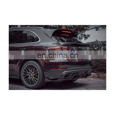 The Following Rear Spoiler Wing Special Price Extensions 100% Dry Carbon Fiber Material For Porsche Cayenne 9Y0