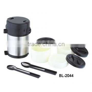 2000ml double wall stainless steel vacuum food container