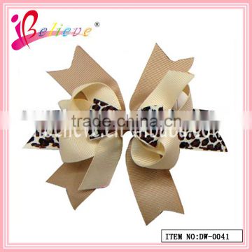 2013 hot sale in europe & america statement large grosgrain ribbon hair bow for girls(DW--0041)