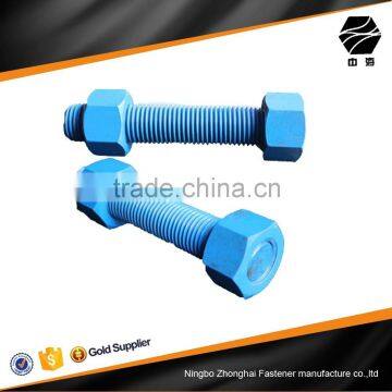 Metric bolt thread assemblies hex nut