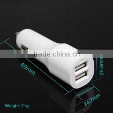 5V/2.4 A dual USB car charger for Mobile phone