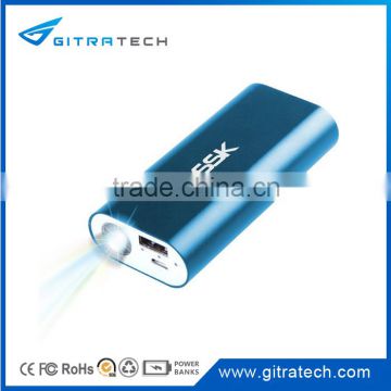 Portable Power Bank for Gionee Mobile Phone Charger Torch Flash Light