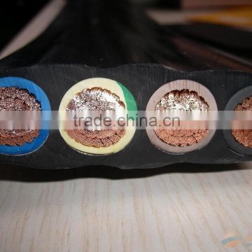 Low voltage LV rubber INSULATED FLAT cable FLAT RUBBER CABLE