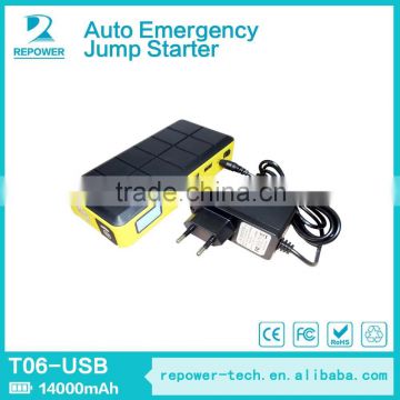 12000mAh 12V mini jump starter/ car battery jump starter/ Multi-functional jump starter for car