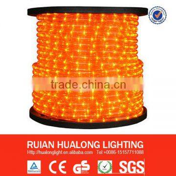 HL Waterproof Outdoor holiday rope lighting Amber Color