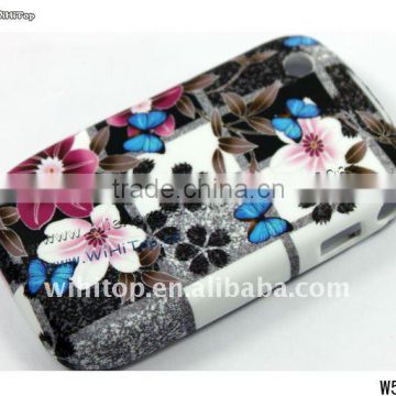Flower Case for Blackberry Curve 8520.TPU Case with Flower