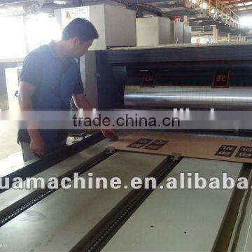 Semi corrugated cardboard rotary die cutting making machine